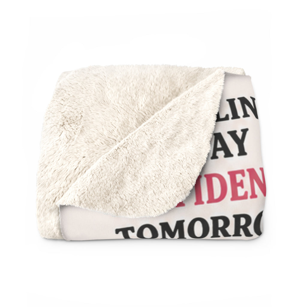 Gym Girl Era Sherpa Fleece Blanket — Motivational Fitness Throw